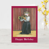 Verjaardag Kaart voor een musicus (Gele Bloem)