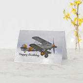 Verjaardag Kaart voor een piloot (Gele Bloem)