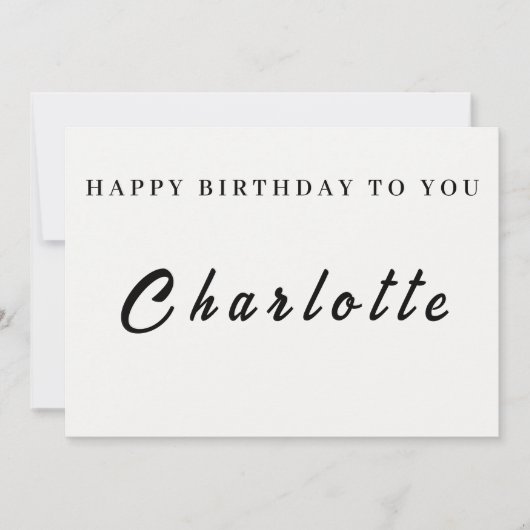 Verjaardag Kaart voor haar (Voorkant)