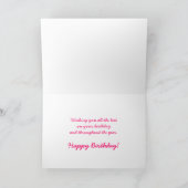 Verjaardag Kaart - Voor haar (Binnen)