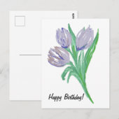 Verjaardag Kaart voor Haar 5" x 7" Gevouwen Wenska (Voorkant / Achterkant)