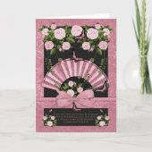 Verjaardag Kaart voor iemand speciaal met fan Roze (Voorkant)