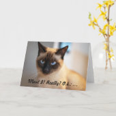 Verjaardag Kaart voor liefhebbers van chagrijnige (Gele Bloem)