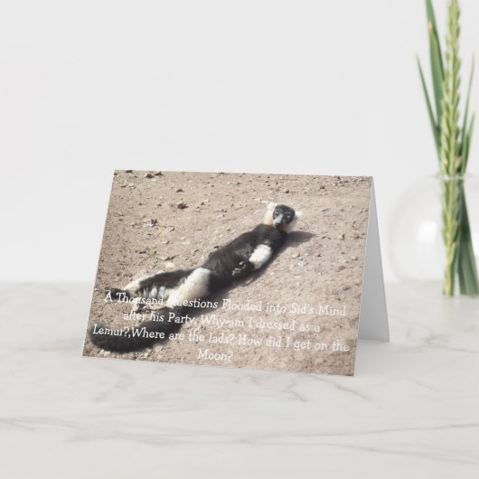 Verjaardag Kaart voor mannen. (Voorkant)