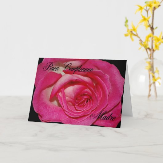 Verjaardag Kaart voor moeder (Gele Bloem)