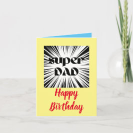 Verjaardag Kaart voor papa, Superhero Thema