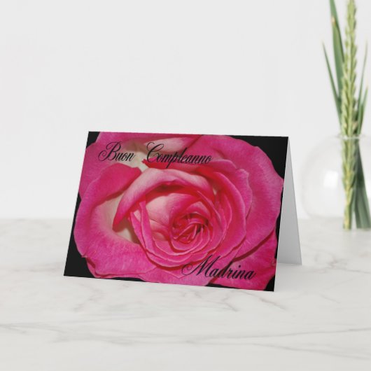 Verjaardag Kaart voor peetmoeder (Voorkant)