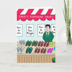 Verjaardag Kaart voor Runner - Jake's Running