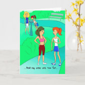 Verjaardag Kaart voor Runner - Perfect Arms (Gele Bloem)