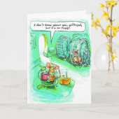 Verjaardag Kaart voor Runner - Tapering Mouse (Gele Bloem)