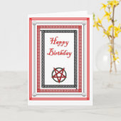 Verjaardag Kaart voor satanist/demonstrant (Gele Bloem)