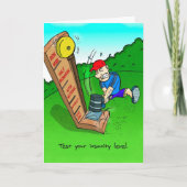 Verjaardag Kaart voor Triatleet - Insanity Level (Voorkant)