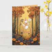 Verjaardag Kaart voor uw kleine witte eend (Gele Bloem)