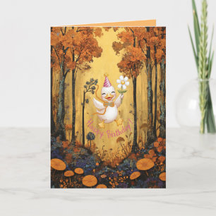 Verjaardag Kaart voor uw kleine witte eend