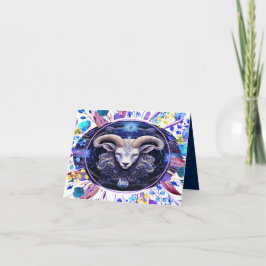 Verjaardag Kaart voor Zodiac Ram 3/21 tot 4/19