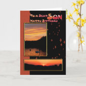 Verjaardag Kaart voor zoon, lieve zoon (Gele Bloem)