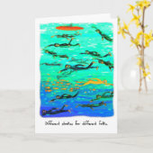 Verjaardag Kaart voor Zwemmer - Golden Swimmer (Gele Bloem)