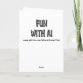 Verjaardag Kaart | Whimsical Ice Cream Sundae (Achterkant)