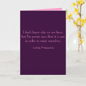 Verjaardag Kaart Wittgenstein (Gele Bloem)