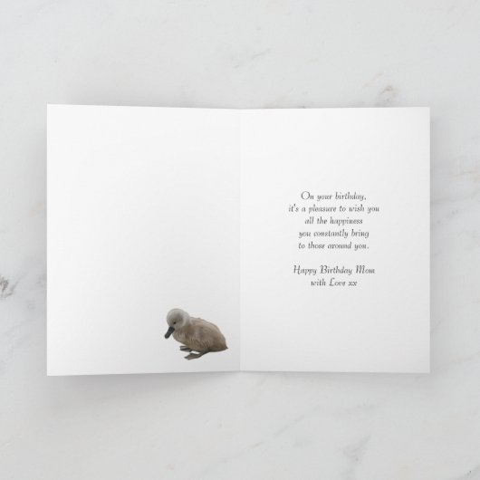 Verjaardag Kaart - Zwanen (Binnen)