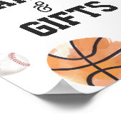 Verjaardag Kaarten en cadeaus teken voor moderne s Poster (Hoek)