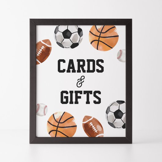 Verjaardag Kaarten en cadeaus teken voor moderne s Poster