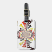 Verjaardag Kaleidoscope Art Print Bagagelabel (Voorkant verticaal)