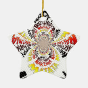 Verjaardag Kaleidoscope Art Print Keramisch Ornament