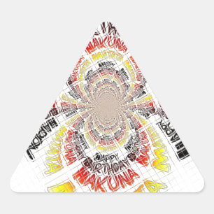 Verjaardag Kaleidoscope Art Print Sticker