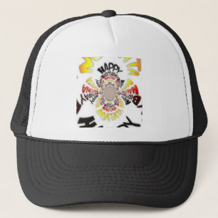 Verjaardag Kaleidoscope Art Print Trucker Pet