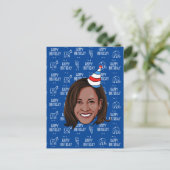 VERJAARDAG KAMALA HARRIS BRIEFKAART (Staand voorkant)