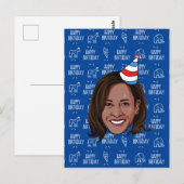 VERJAARDAG KAMALA HARRIS BRIEFKAART (Voorkant / Achterkant)