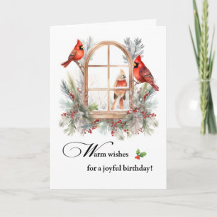 Verjaardag Kardinaal Vogels in het raam Kaart