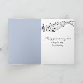 Verjaardag Kardinaal zingen in de winter Kaart (Binnen)