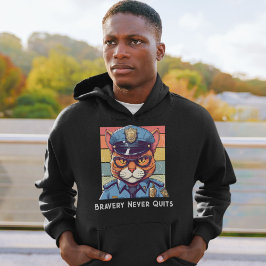 Verjaardag Kat Cadeaus voor Politieagenten Papa Op Hoodie