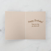 Verjaardag - Kat die uit het raam kijkt - Ballonne Kaart (Binnen)