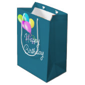 Verjaardag Kat in Yarn Balls Medium Cadeauzakje (Achterkant Gekanteld)