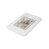Verjaardag Kat Kat Verjaardag Leeftijd Vintage Vec Badmat (Gekanteld)