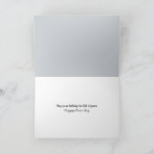 Verjaardag Kat met Frosty Window Heart Kaart (Binnen)