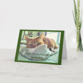 Verjaardag Kat Naps Kaart (Voorkant)