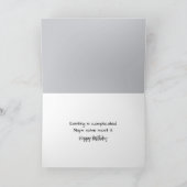 Verjaardag kat slapen op een piano toetsen kaart (Binnen)