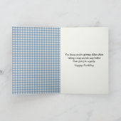 Verjaardag kat slapen op een schommelstoel kaart (Binnen)