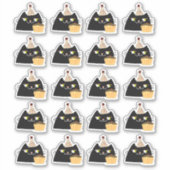 Verjaardag Kat Sticker Vel 20 Grappig Feestje (Voorkant)