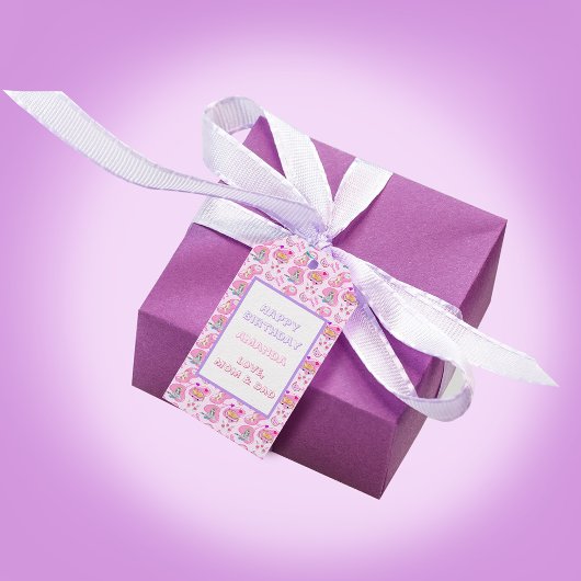 Verjaardag Katten Hebben Een Feestje  Cadeaulabel
