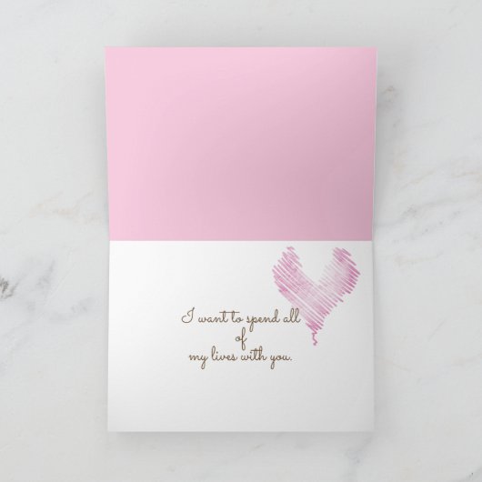 Verjaardag Katten in Bed Kaart (Binnen)