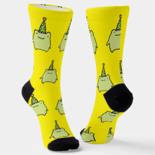 Verjaardag Kawaii Groene Kikker - Leuke Feestpatro Sokken