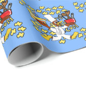 Verjaardag Kazoo Blue Cadeaupapier (Rol Hoek)