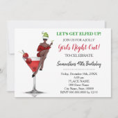 Verjaardag Kerstavond uit Laten we Elfed Up Kaart (Voorkant)