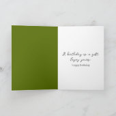 Verjaardag Kikker Met een Daisy Kaart (Binnen)