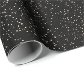 Verjaardag kind Black Gold Glitter Cadeaupapier (Rol Hoek)